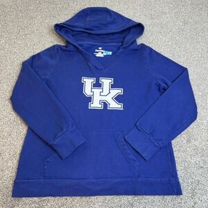 Kentucky Wildcats Hoodie Womens Large Blue NCAA‎ Basketball Pullover Fanatics UK